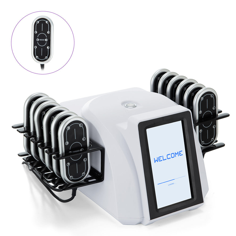 160mW 12-Pad Laser Lipo Body Contouring System | Professional Use