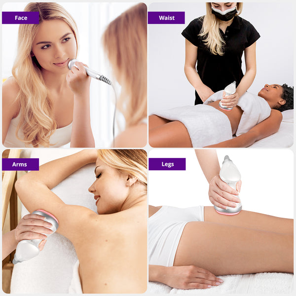 30K S Shape cavitation machine in use for body contouring treatment on abdomen