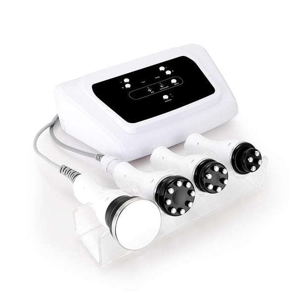 White electronic device with black components on a white background