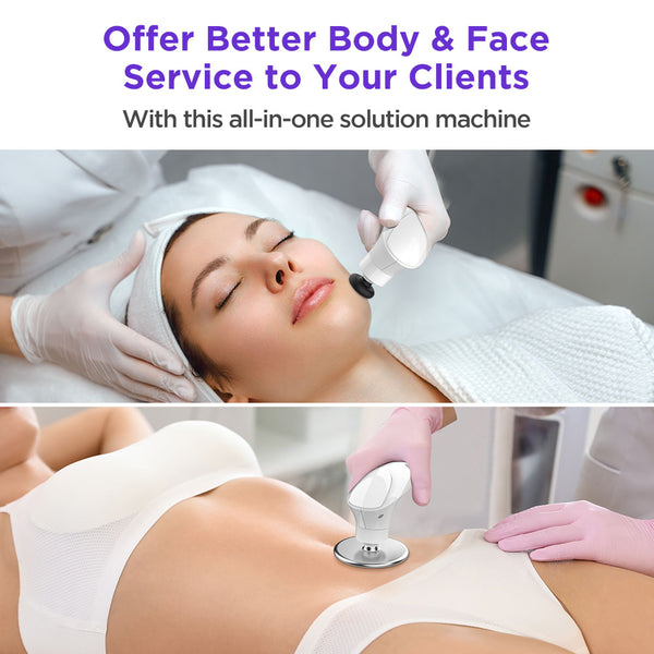 Radiofrequency Body Sculpting Skin Tightening Machine CET RET 448kHz 15.6 Inches Display Elegant Design Multiple Replacement Heads for Professional Use