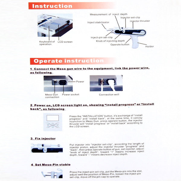 Needle Mesotherapy Rejuvenation Gun MachineNeedle Mesotherapy Rejuvenation Gun