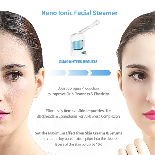 Suerbeaty 360° Facial Steamer Rotatable Home Sauna Spa or Salon Nano Facial Mister