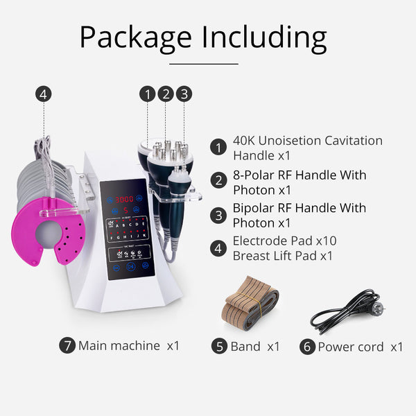 4-in-1 40k Cavitation Machine With EMS Pads for Body Shaping