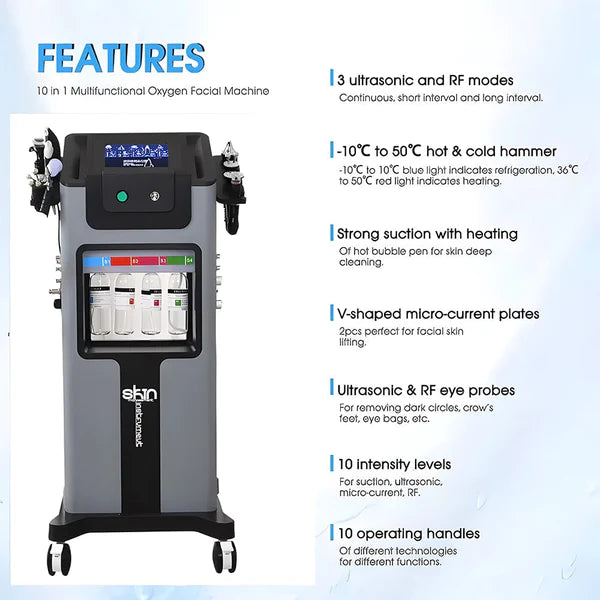 Hydra Dermabrasion Facial Skin Cleansing Facial Rejuvenation Machine