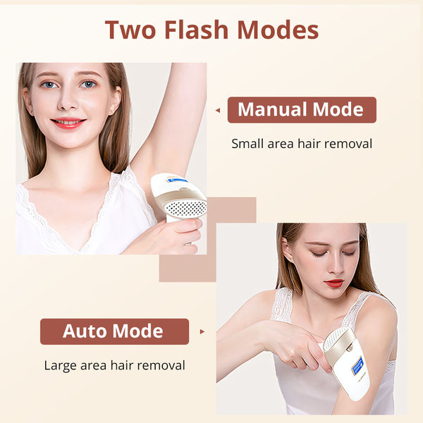IPL Hair Removal Device With 5 Energy Levels, Large Emission Area for Long-lasting Hair Removal