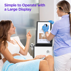 Radiofrequency Body Sculpting Skin Tightening Machine CET RET 448kHz 15.6 Inches Display Elegant Design Multiple Replacement Heads for Professional Use