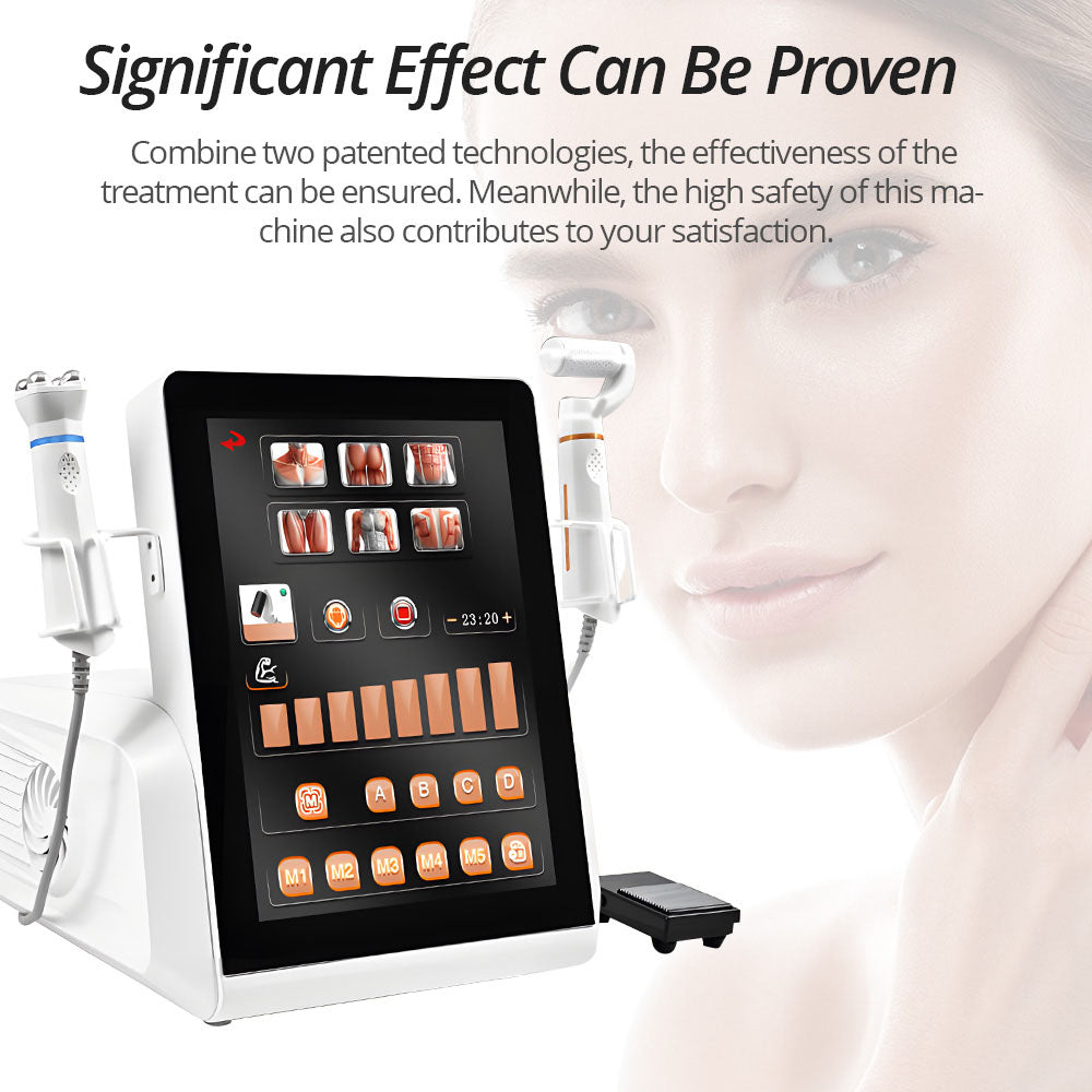 スマート EMS BEAUTY 2in1 RF EMS Plasma Facial Beauty Machine Muscle Recovery Winkle Remova