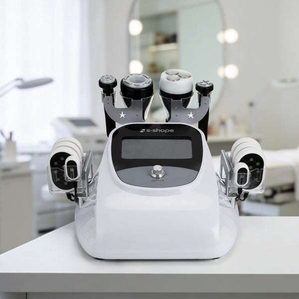 Beauty device on a table with blurred background