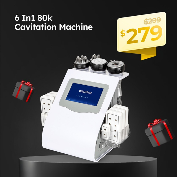 6 In 1 80k Cavitation Machine With Vacuum Radiofrequency For Body Contouring