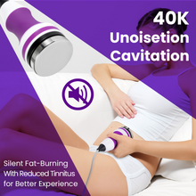 A person using a 40K Unioisetion Cavitation to highlight its silient treatment process