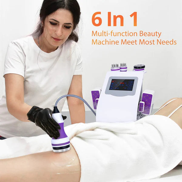 6 in 1 40k Fat Burning Cavitation Lipo Slimming Machine 40K