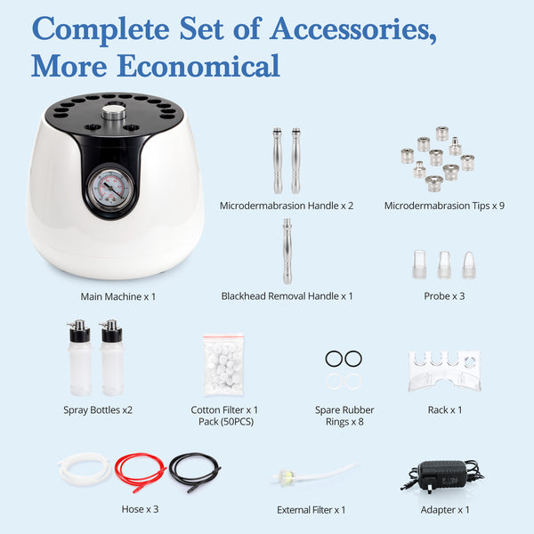 3-in-1 Diamond Microdermabrasion Machine for At-home Skincare Routine