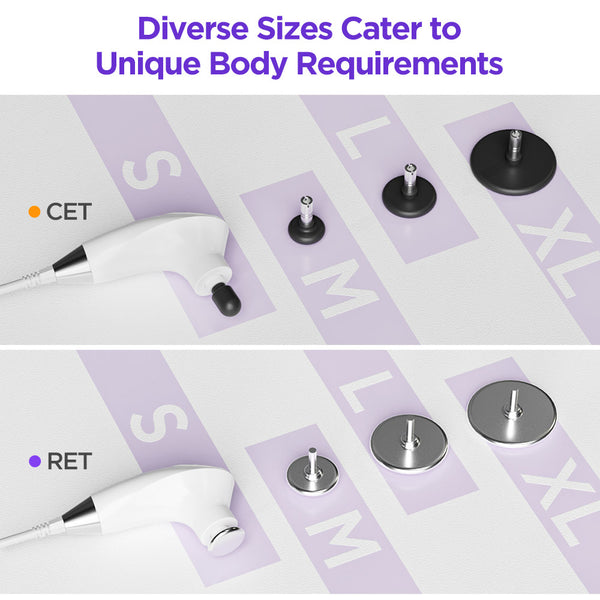 Radiofrequency Body Sculpting Skin Tightening Machine CET RET 448kHz 15.6 Inches Display Elegant Design Multiple Replacement Heads for Professional Use