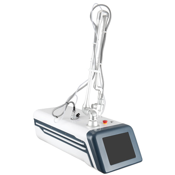 Medical device with a digital display on a white background