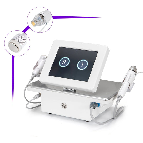 Gold Micro Crystal RF Machine Cold Hammer Skin Tightening Pore Refining For Spa