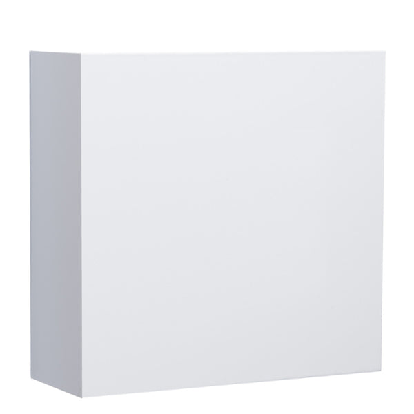 White rectangular object on a white background