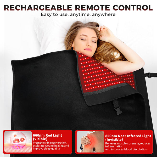 Infrared Red Light Therapy Mat 73” X 33” Pain Fatigue Relief Sleeping Bag