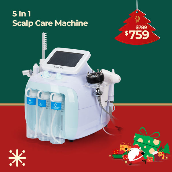 ScalpGlow 5 In 1 Scalp Care Machine For Hair Cleansing, Moisturizing, Nourishing