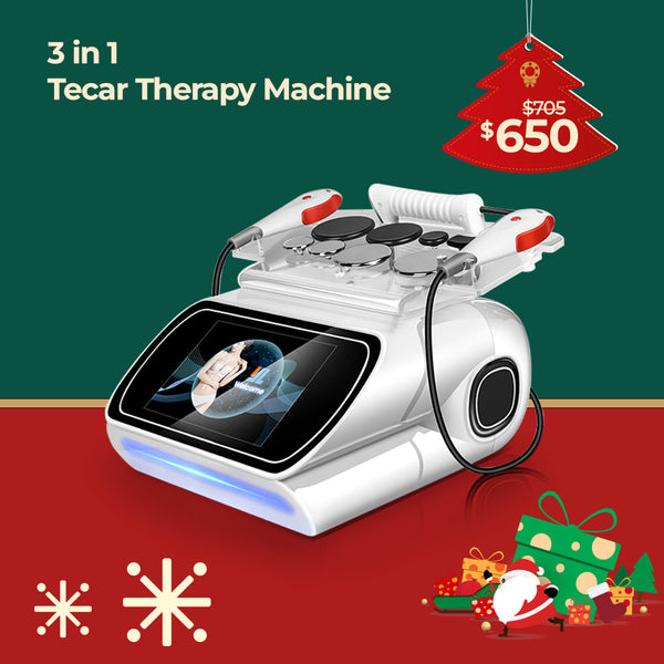 3 In 1 Tecar Therapy Machine With CET RET Massage Gun For Body & Face Management