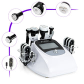 Beauty device with interchangeable nozzles on a white background