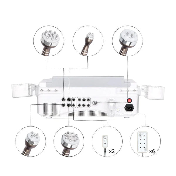6 In 1 Cavitation Bipolar Rf Lipo Laser Machine