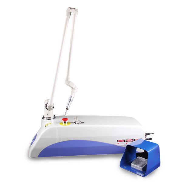 side view of 15W CO2 fractional laser machine with 7-joint articulated arm