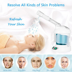 Suerbeaty 360° Facial Steamer Rotatable Home Sauna Spa or Salon Nano Facial Mister