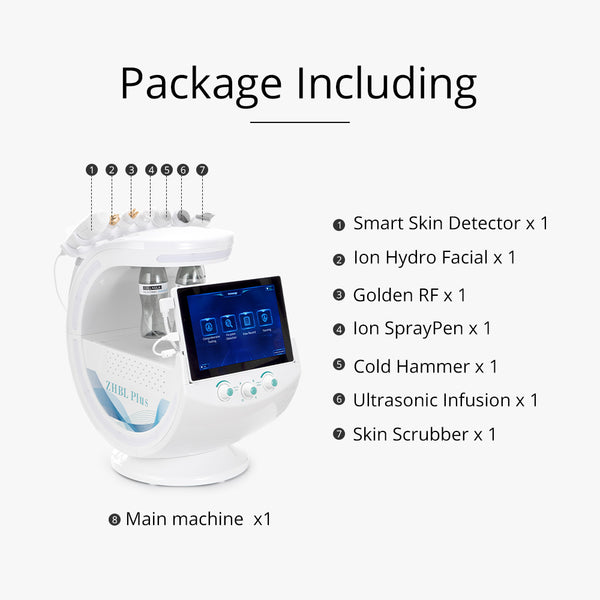 7-In-1 Hydradermabrasion Machine With AI Skin Test For Facial Care