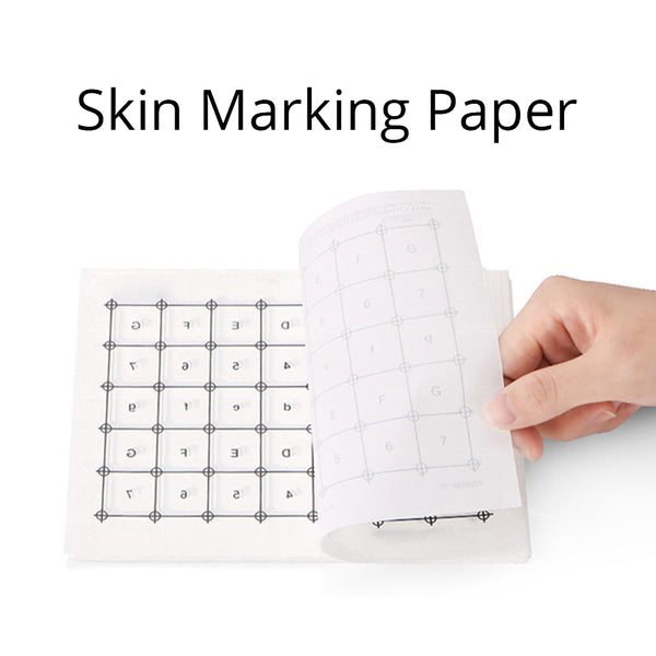 Face Body Grid Printed Paper For Thermagic Fractional RF Machine Skin Care Parts