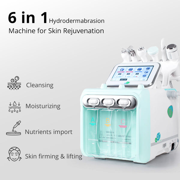 6in1 Hydrodermabrasion Machine For Deep Cleansing Moisturizing Skin Rejuvenation