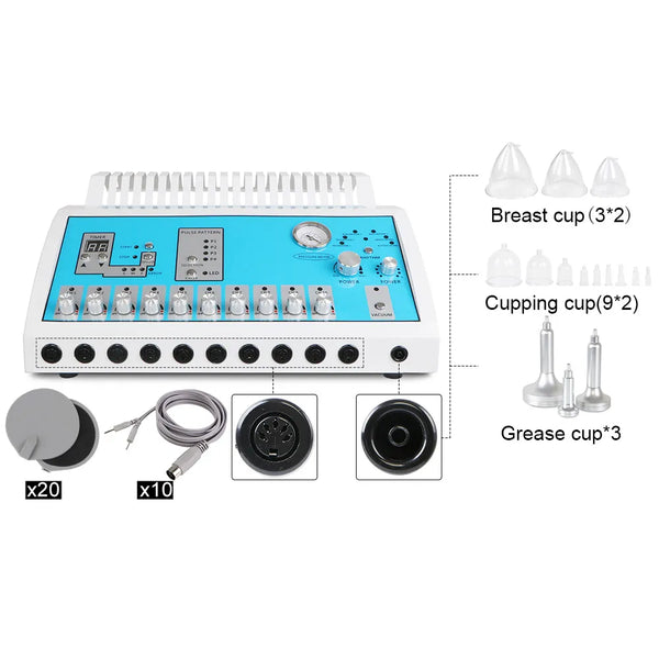 2in1 EMS Microcurrent BIO Body Massage&Vacuum Therapy Machine