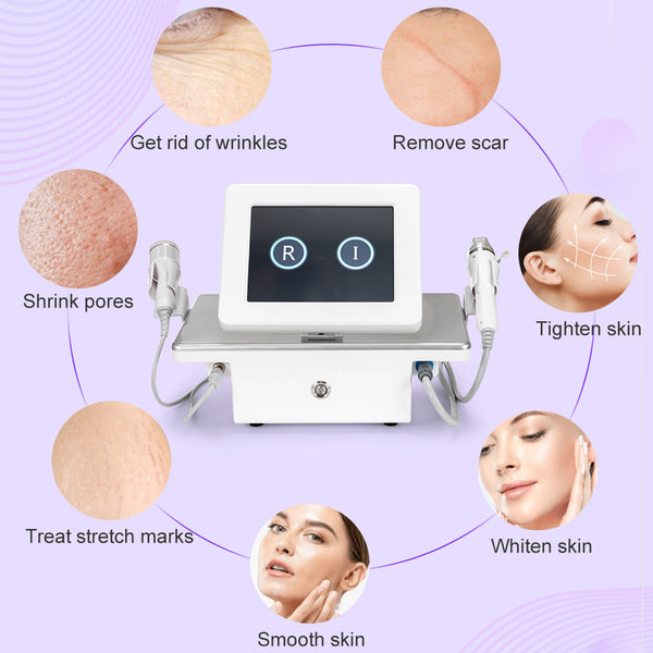Gold Micro Crystal RF Machine Cold Hammer Skin Tightening Pore Refining For Spa