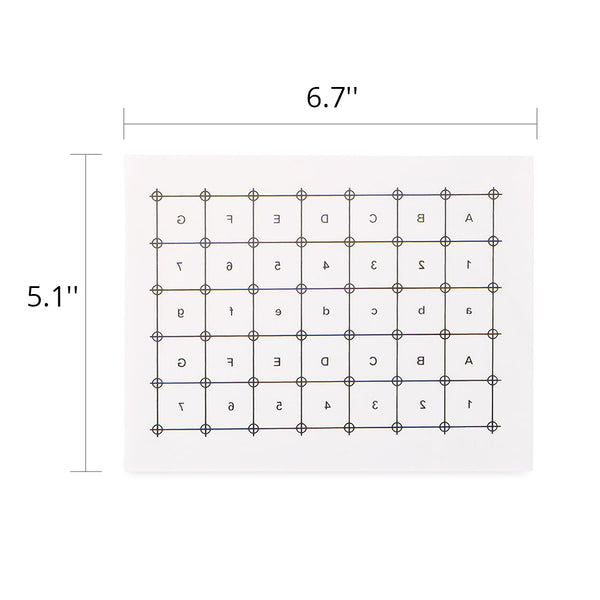 Face Body Grid Printed Paper For Thermagic Fractional RF Machine Skin Care Parts