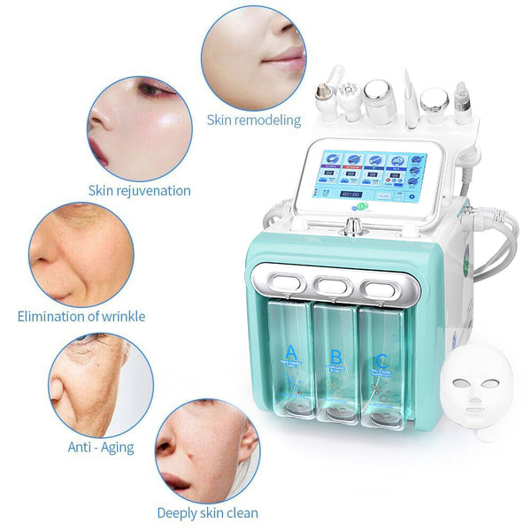 7-in-1 Hydra Dermabrasion H2O2 Aqua Peeling Beauty Machine Facial Rejuvenation