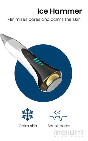 8 In 1 Smart Ice Blue Facial Care Machine For Cleansing, Hydration, Skin Lifting