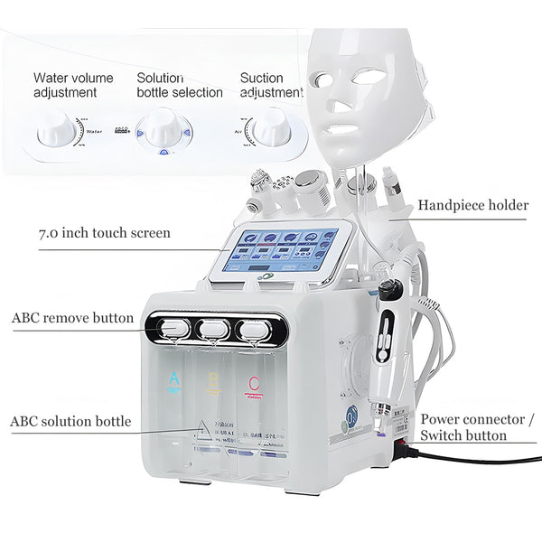 8In1 Professional HydroDermabrasion Machine For Cleansing Moisturizing Antiaging