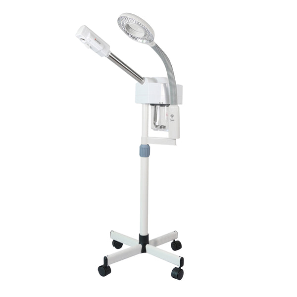 2 In 1 Pro Facial Steamer + 5x Magnifying Lamp Ozone Salon Spa Beauty Equipment