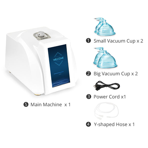 Vacuum Butt Lift Machine With Strong Suction of -73kPa & Larger Vacuum Cups For Beauty Salon
