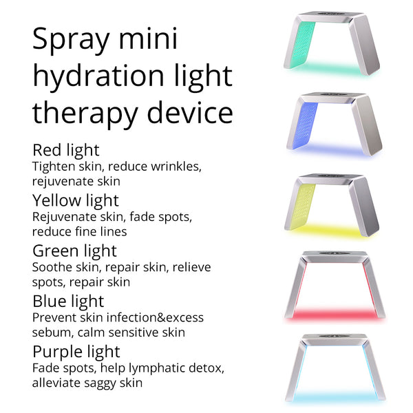 Newly Upgraded LED Lamp PDT Therapy Cyclic LED Light Skin Tightening Home Spa Salon Beauty Equipment 7 Colors
