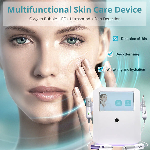 4 In 1 Oxygen Bubble Machine Skin Detection Salon Facial Beauty Machine
