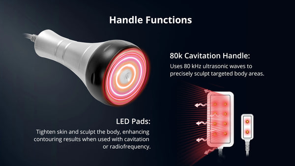 9 In 1 80k Cavitation Machine With RF Vacuum Laser Lipo Pads For Body Contouring