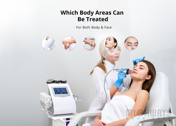 9 In 1 80k Cavitation Machine With RF Vacuum Laser Lipo Pads For Body Contouring