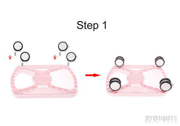 Salon Equipment Beauty Iron Plastic Trolley Stand Assemble For Ultrasonic Device