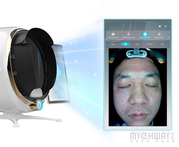 Smart Skin Analyzer With 3D Simulation AI Face Recognition For Precise Analysis