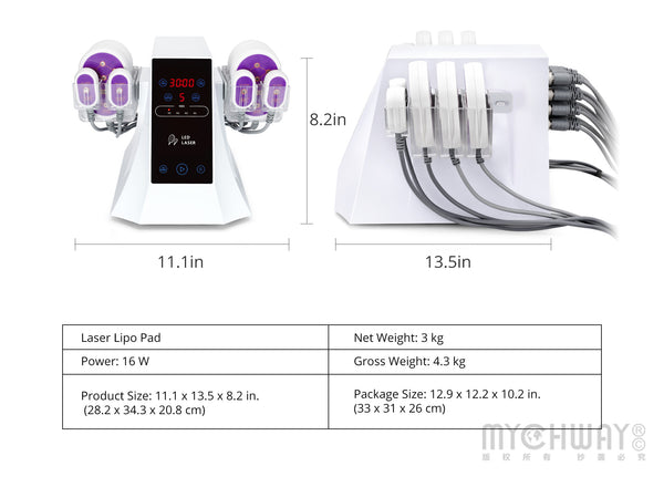 5MW 635NM 650NM Slimming Machine Led Light Device Body Contouring Spa Use Device