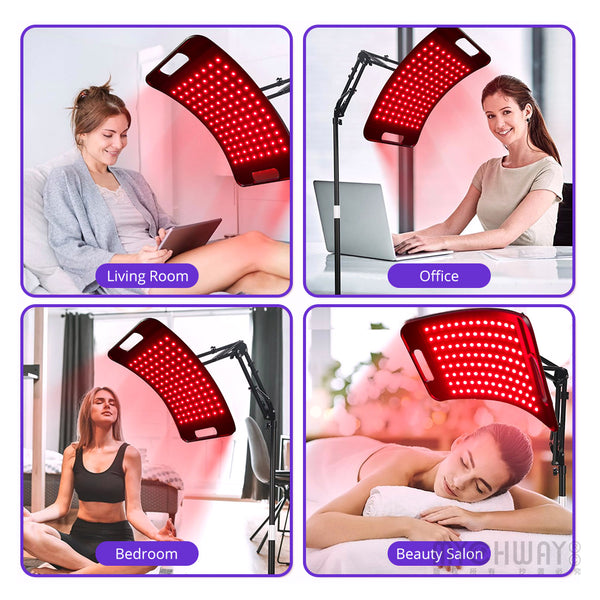 Stand Red Light Therapy Device With 104 Pcs LED For All Around Skin Rejuvenation