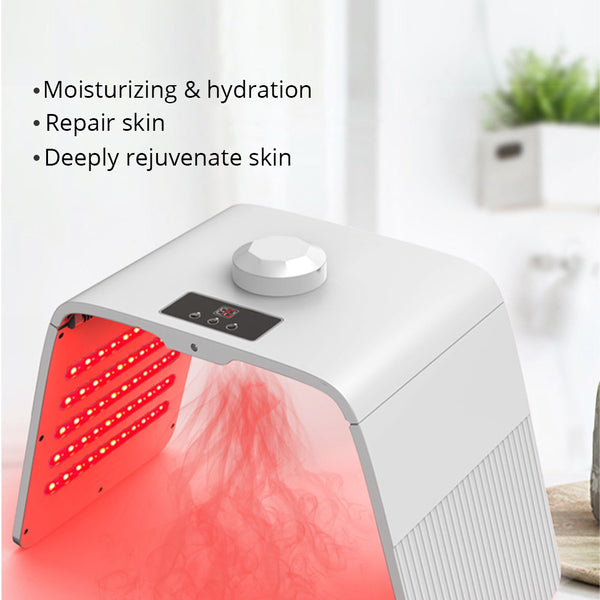 Portable 7-Color LED Light Therapy Device For Skin Rejuvenation For Home & Pro Use