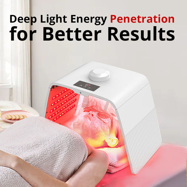 Portable 7-Color LED Light Therapy Device For Skin Rejuvenation For Home & Pro Use