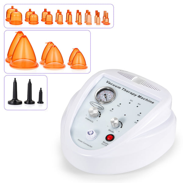 Vacuum Therapy Machine With 24 Cups for Scrapping Cupping Therapy Butt Breast Lift