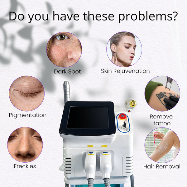 2 In 1 Diode 808nm Laser Hair Removal Machine Pico Skin Rejuvenation Machine